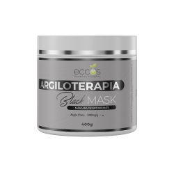 Black Mask 400g Máscara De Argila Preta Em Pó - Eccos Cosméticos