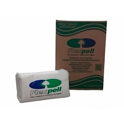 Papel Toalha Descartável Interfolha 100% Fibras Naturais 20x21cm - Flexpell