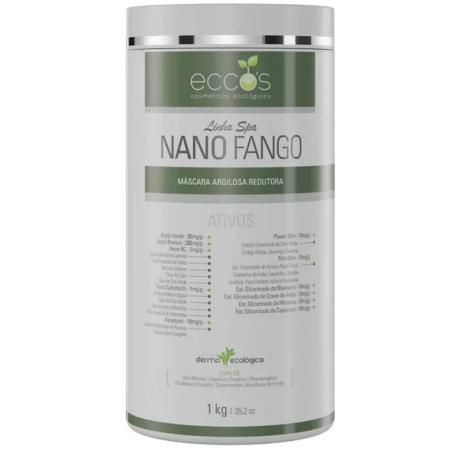 Nano Fango Creme Argiloso Redutor 1kg - Eccos Cosméticos