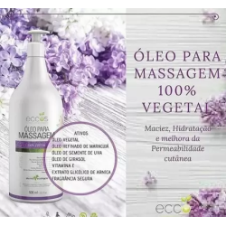 Óleo Para Massagem 300ml - 100% Vegetal - Eccos Cosméticos