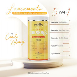 Summer Massage Gel Crioterápico Nanotecnológico 1kg - Eccos Cosméticos