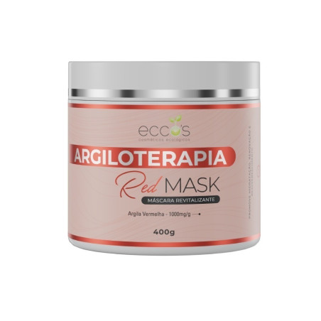 Red Mask Máscara De Argila Vermelha Em Pó 400g - Eccos Cosméticos