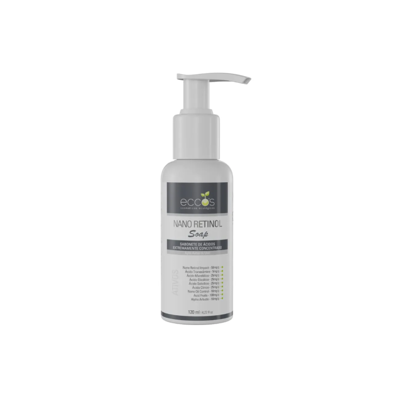 Sabonete Clareador Nano Retinol Soap 120ml - Eccos Cosméticos