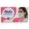 Mascara Cirurgica Rosa Descartavel Tripla - Medix Brasil