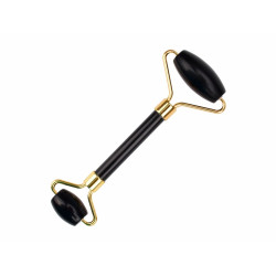 Rolo Massageador De Obsidiana Negra + Guasha Coração - Smart Gr