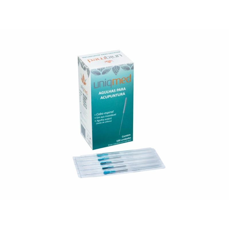 Agulha 0,25x30mm 100un. Para Acupuntura – Uniqmed