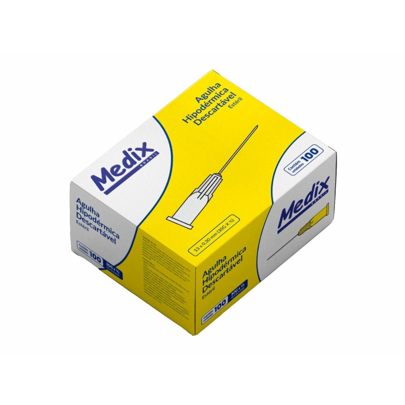 Agulha Hipodérmica -100un - Medix Brasil