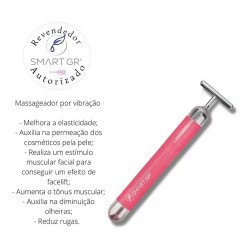 Massageador Facial Smart Vibra - Rosa - Smart Gr