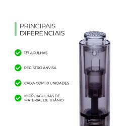 Cartucho 137 Nano 10un Agulhas Smart Derma Pen - Smart Gr