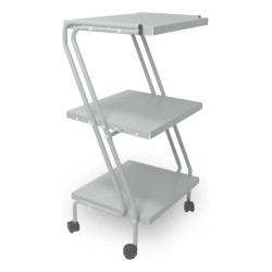 Mesa Auxiliar Em Z Com 3 Prateleiras - Arktus