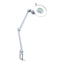 Lupa Articulada Profissional Com Iluminação LED 5D e Apoio De Mesa - Arktus