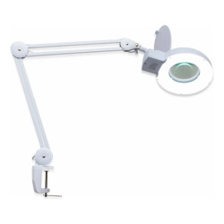 Lupa Articulada Profissional Com Iluminação LED 5D e Apoio De Mesa - Arktus