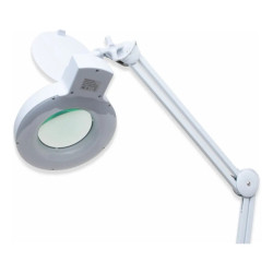 Lupa Articulada Profissional Com Iluminação LED 5D e Apoio De Mesa - Arktus