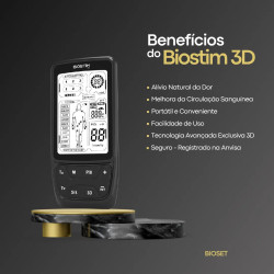 Biostim 3D + 10 Eletrodos - Amenizador De Tatuagem - Bioset