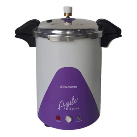 Autoclave 5 Litros Vertical Agile Roxo - Volaremed