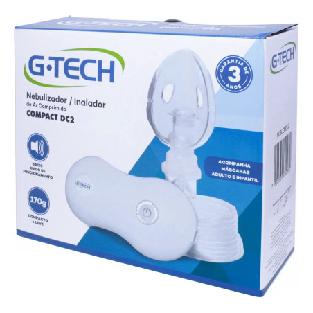 Inalador e Nebulizador Compact DC2 G-TECH