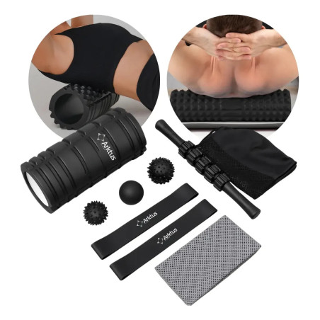 Kit Rolo Liberação Miofascial Massagem Mini Band Arktus
