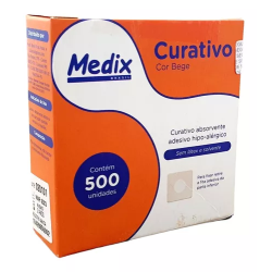 Curativo Pós Coleta - Bege - 500un - Medix Brasil