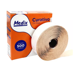 Curativo Pós Coleta - Bege - 500un - Medix Brasil