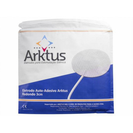 Eletrodo 3cm Redondo Autoadesivo - 4 Unidades - Arktus