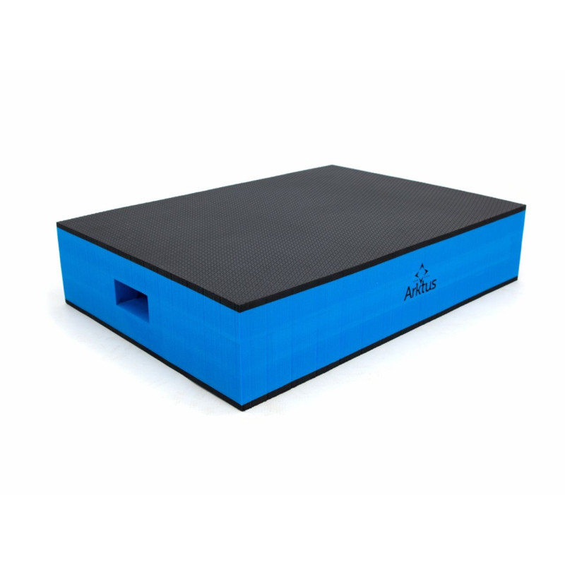Step 48x34x10cm Em Eva - Azul E Preto - Arktus