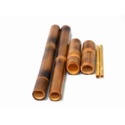 Kit Bambus Para Massagem - 02 Facial E 04 Corporal - Holzstones