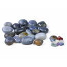 Kit Para Massagem - Com 20 Pedras Naturais E 9 Cristais - Holzstones