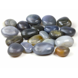 Kit Para Massagem - Com 20 Pedras Naturais E 9 Cristais - Holzstones