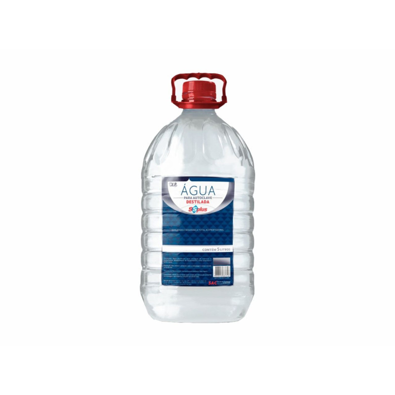 Água Destilada Para Autoclave, Laser, Ipl E Criolipólise - 05 Litros - Ss Plus